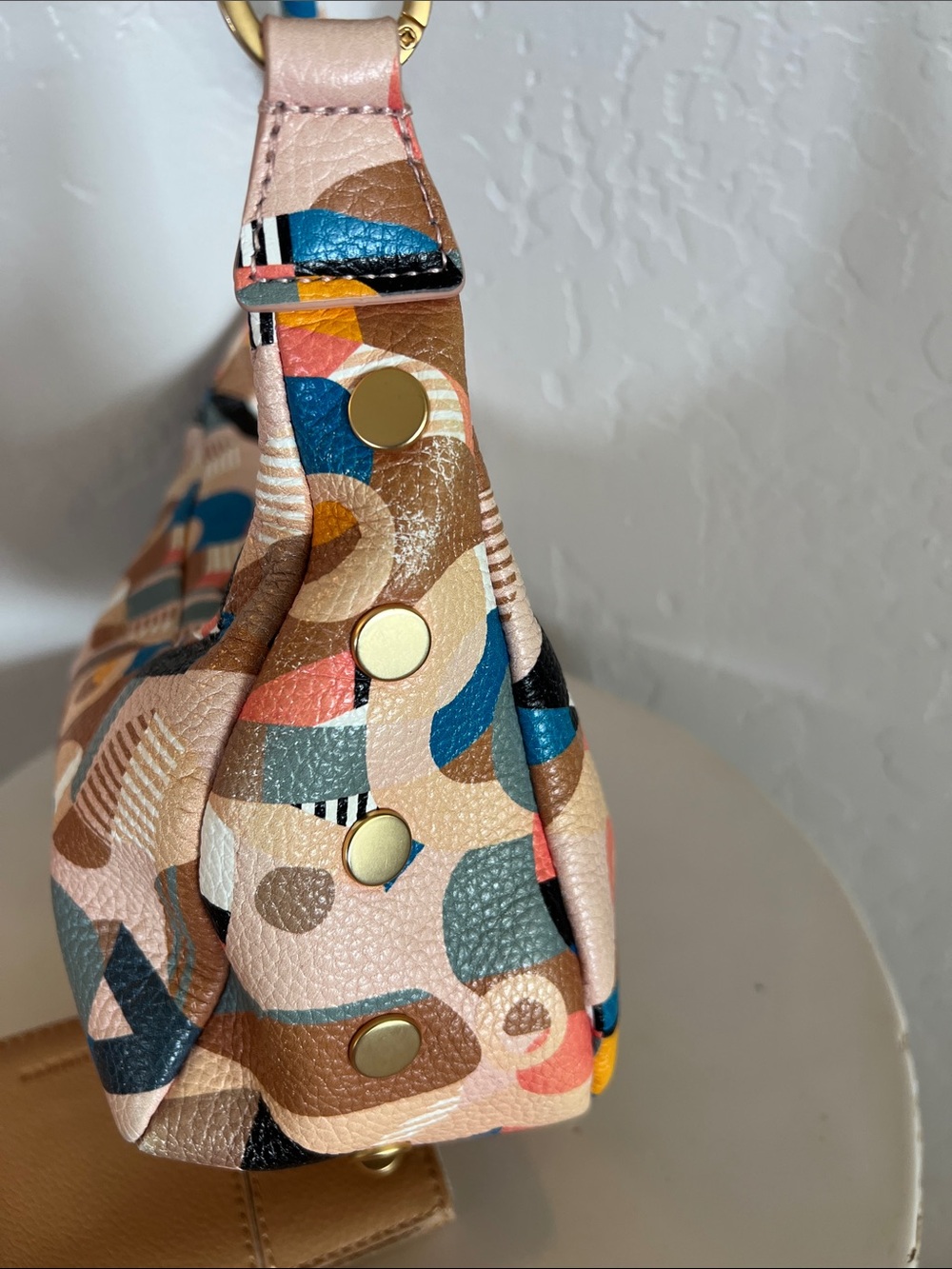Hammitt Becker Multicolor Geometric Print Shoulder Bag and Hammitt wallet - Picture 7 of 15